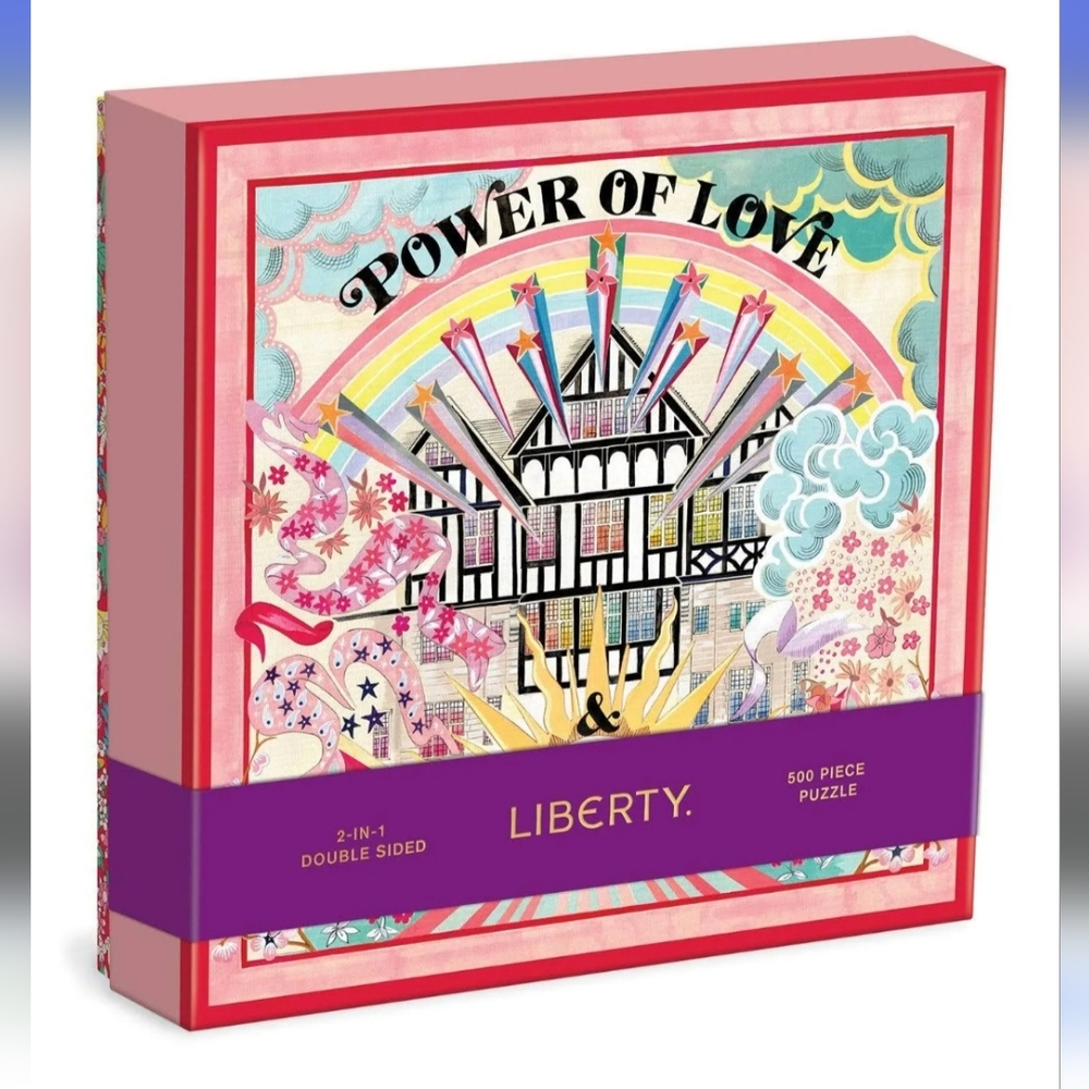 NEW Galison Liberty 'Power of Love' Puzzle DOUBLE-SIDED 500 Pieces - Picture 3 of 5
